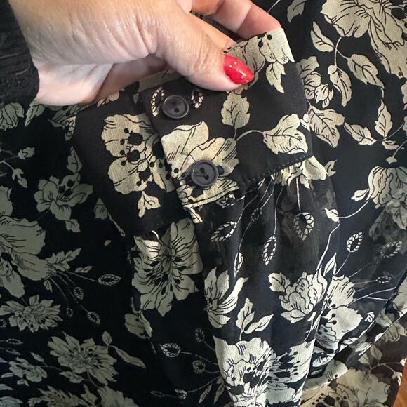 Astr Floral Long Sleeve Dress – Elegant Boho Midi - Picture 6 of 8